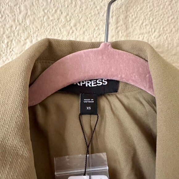 NWT Express Oversized Boyfriend Blazer - Olive - Picture 3 of 5